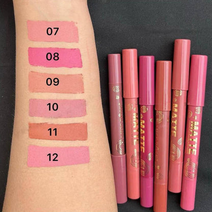 Miss Rose Matte Lip Pen Lipsticks 6Pcs Set