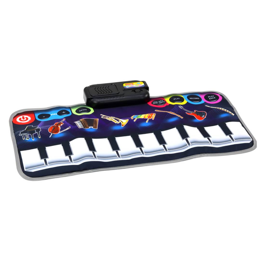 Paino Music Mat Educational Music Background In The Form Of A Piano With Additional Instruments