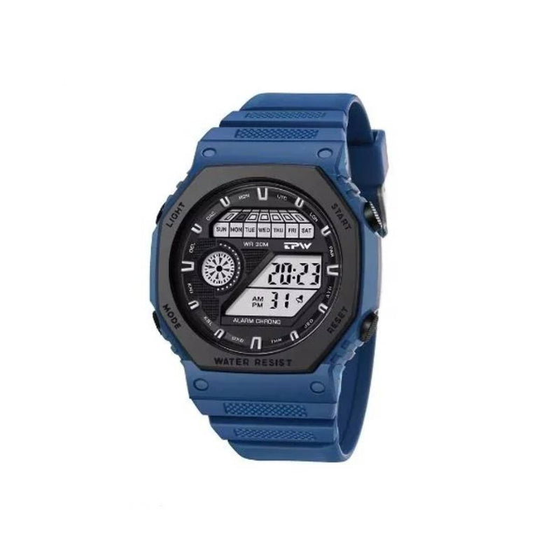 Digital Sports Casual Wrist Watch With Water Resist Day Date Alarm Countdown Stopwatch