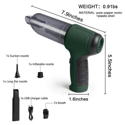 Multipurpose Portable Cordless Car Vacuum Cleaner Wireless with 9000Pa Suction Power And Air Blower Heavy Quality