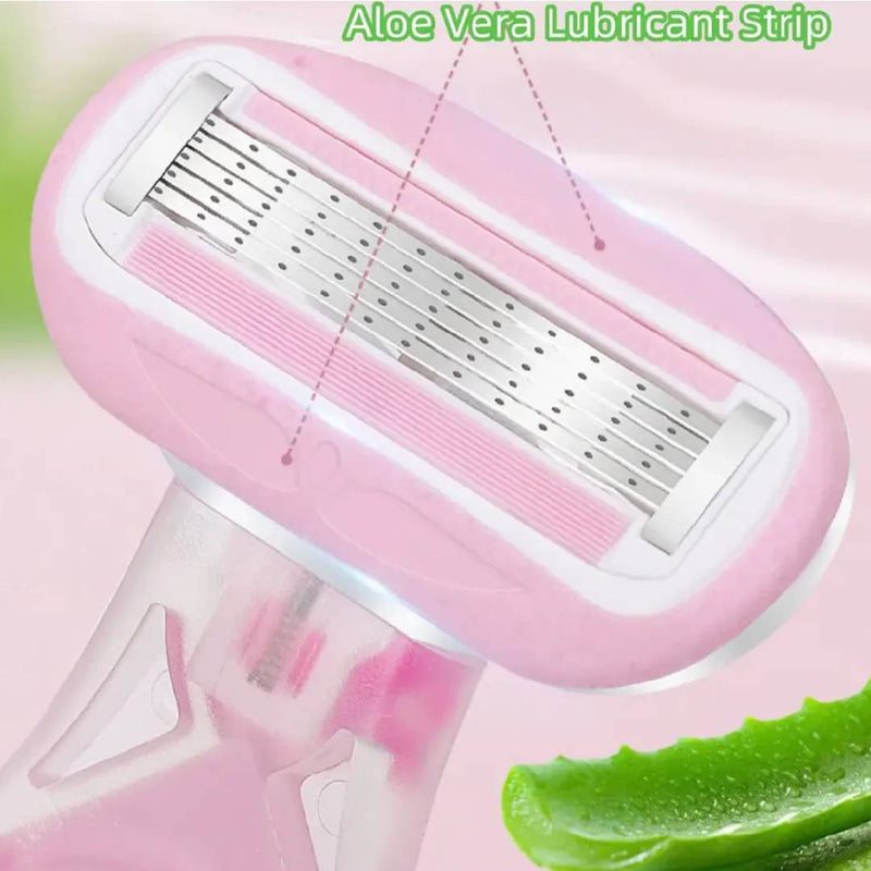 Mini Stainless Steel Women Manual Shaving Razor Underarm Body Hair Removal Shaving Knife with Storage Box