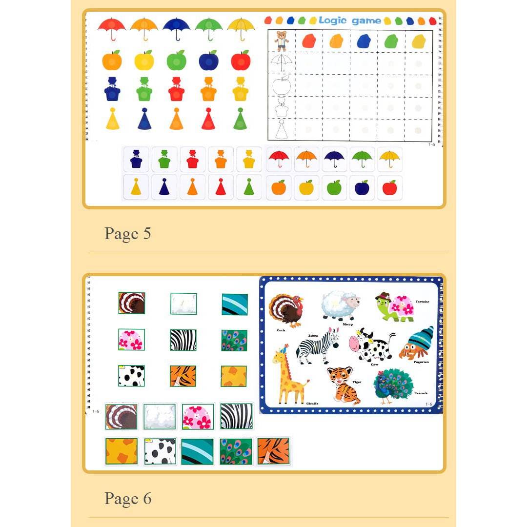 Educational Kate Quiet Book Brain Boosting Activity Pre Schooling Book Busy Book For Kids