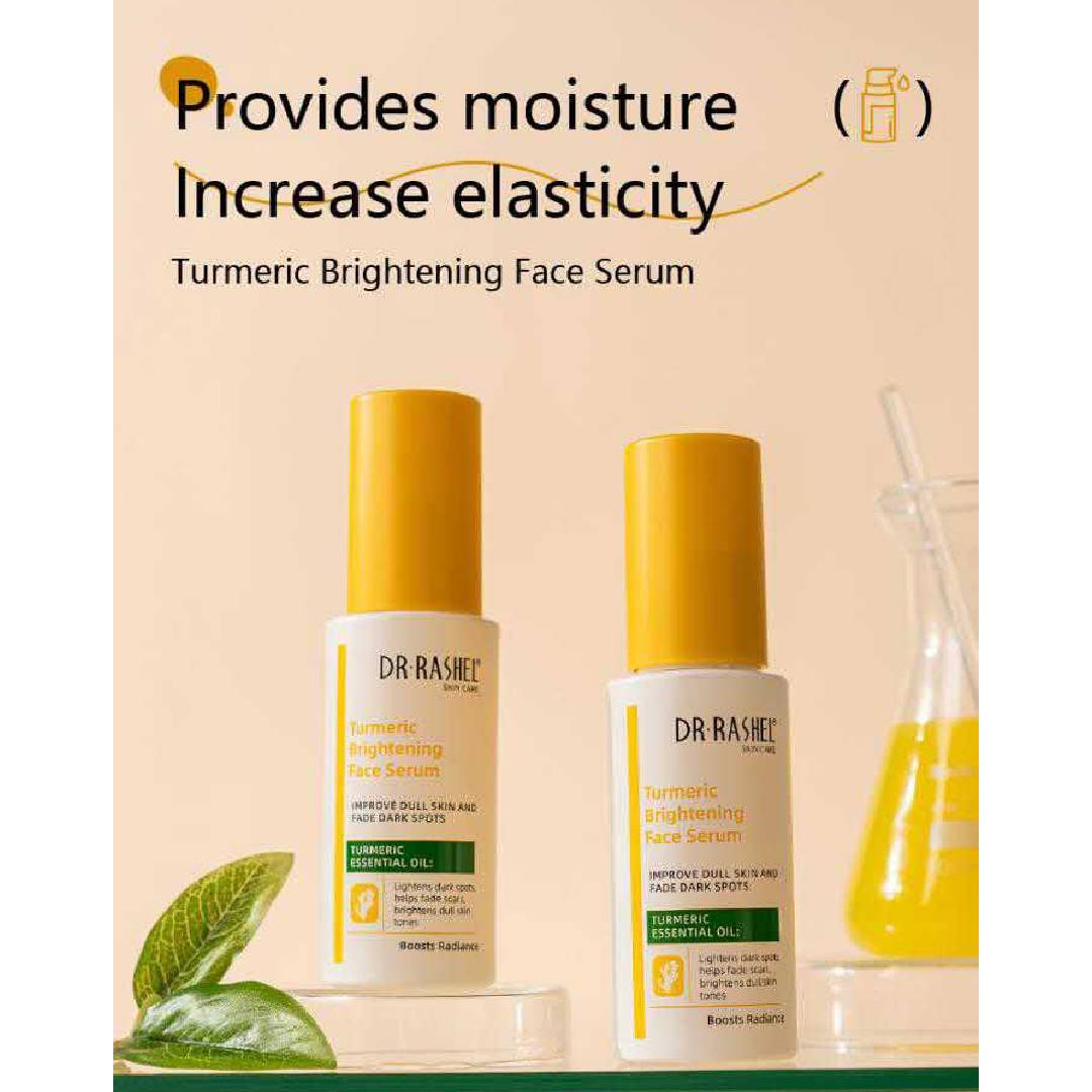 Dr Rashel Turmeric Brightening Face Serum Improves Dull Skin And Face Dark Spot