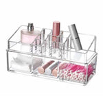 Transparent Double Acrylic Makeup Cosmetic Lipstick Brush Holder Organizer Box