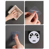 Multifunctional Cute Panda Wall Mounted Soap Box With Lid Punch Free Double Layer Drain Flip Top Drain Soap Holder