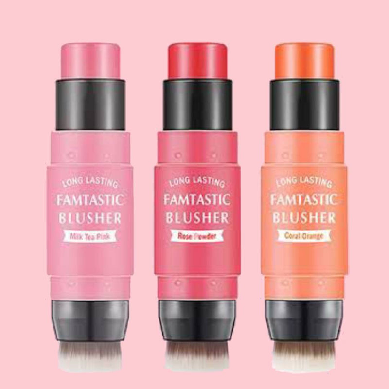 Maybelucky 2in1 Fantastic Blush Stick With Brush Set of 3pcs