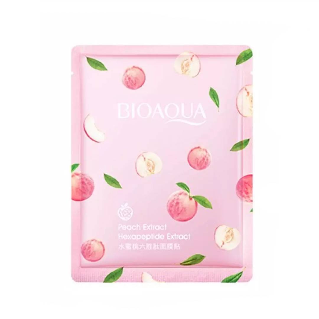 BIOAQUA Peach Extract Hexapeptide Facial Mask