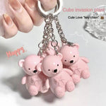 Cute Bear Key Chain Tint Glossy Lip Gloss