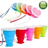 Silicone Collapsible Travel Cup With Lid Lightweight Travel Cup