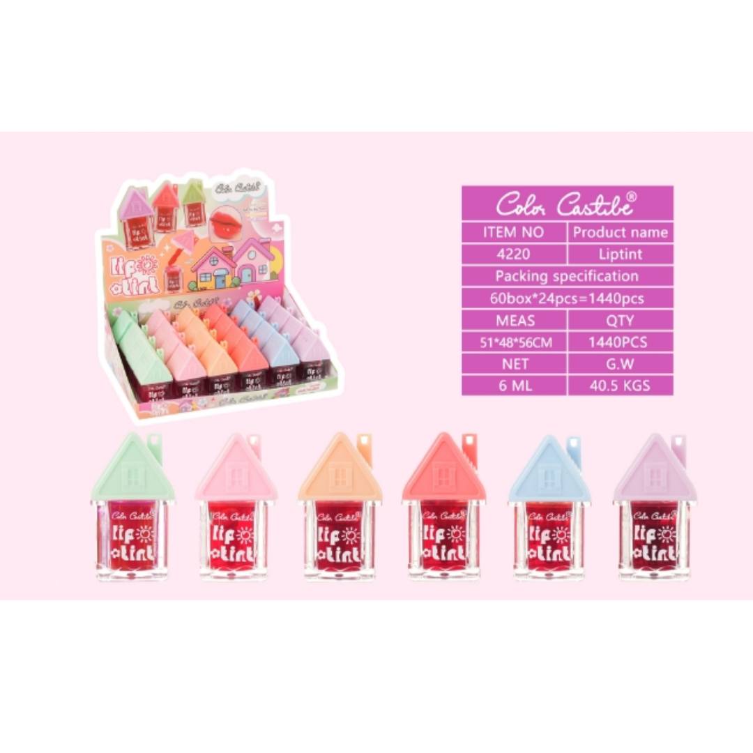 Color Castle Soft To The Touch Long Lasting Waterproof Lip And Cheek Tint 6Pcs Set