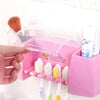 Multifunctional Wall Mounted Toothbrush Holder 5 Toothbrush Holding Slot Toothbrush Storage Rack Organizer