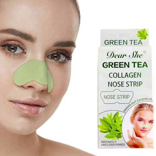 Dear She Green Tea Collagen Nose Strip 10Pcs in Box