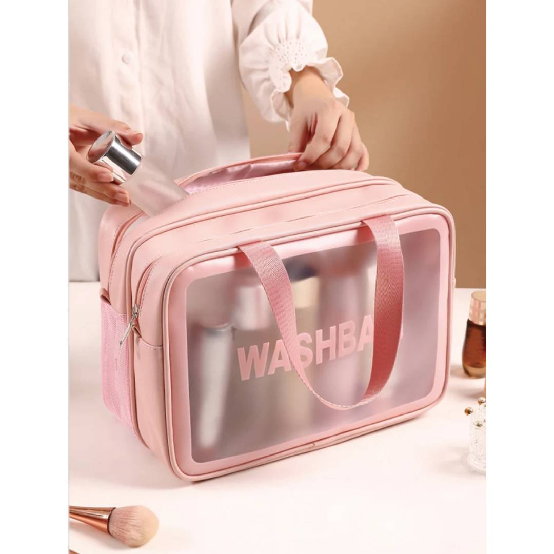 Double Layer Waterproof Travel Cosmetic Washbag Organizer