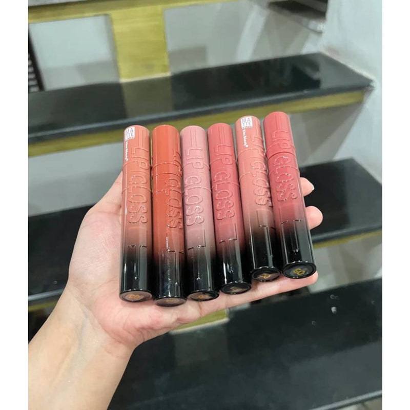 Kiss Beauty 6 Pcs Matte Lip Gloss Set