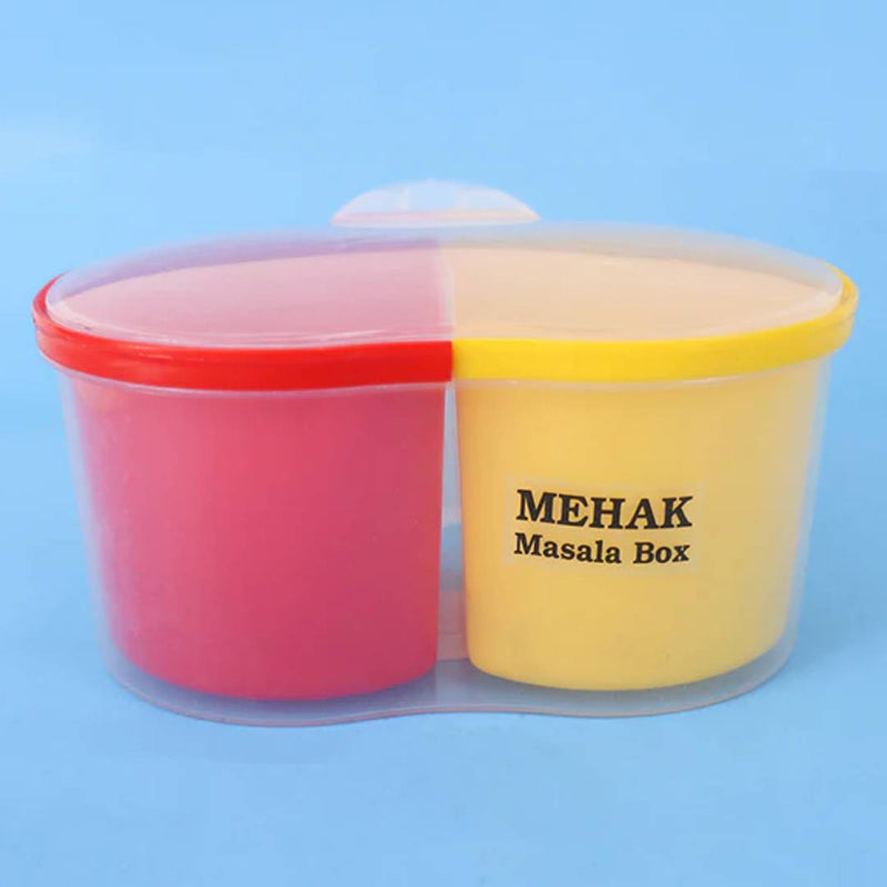 Mehak Masala 4 Compartment Spice Box With Spoons