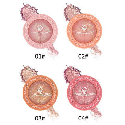 MSYAHO Baked Powder Terra Cota Blush 4Pcs Set