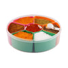 Multicolor 7 Partition Masala Spice Box With Lid