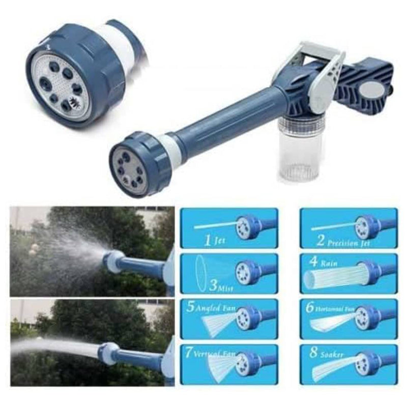 8 Nozzle Water Cannon Cleaning Soap Dispenser Pump Spray Automobile Washer