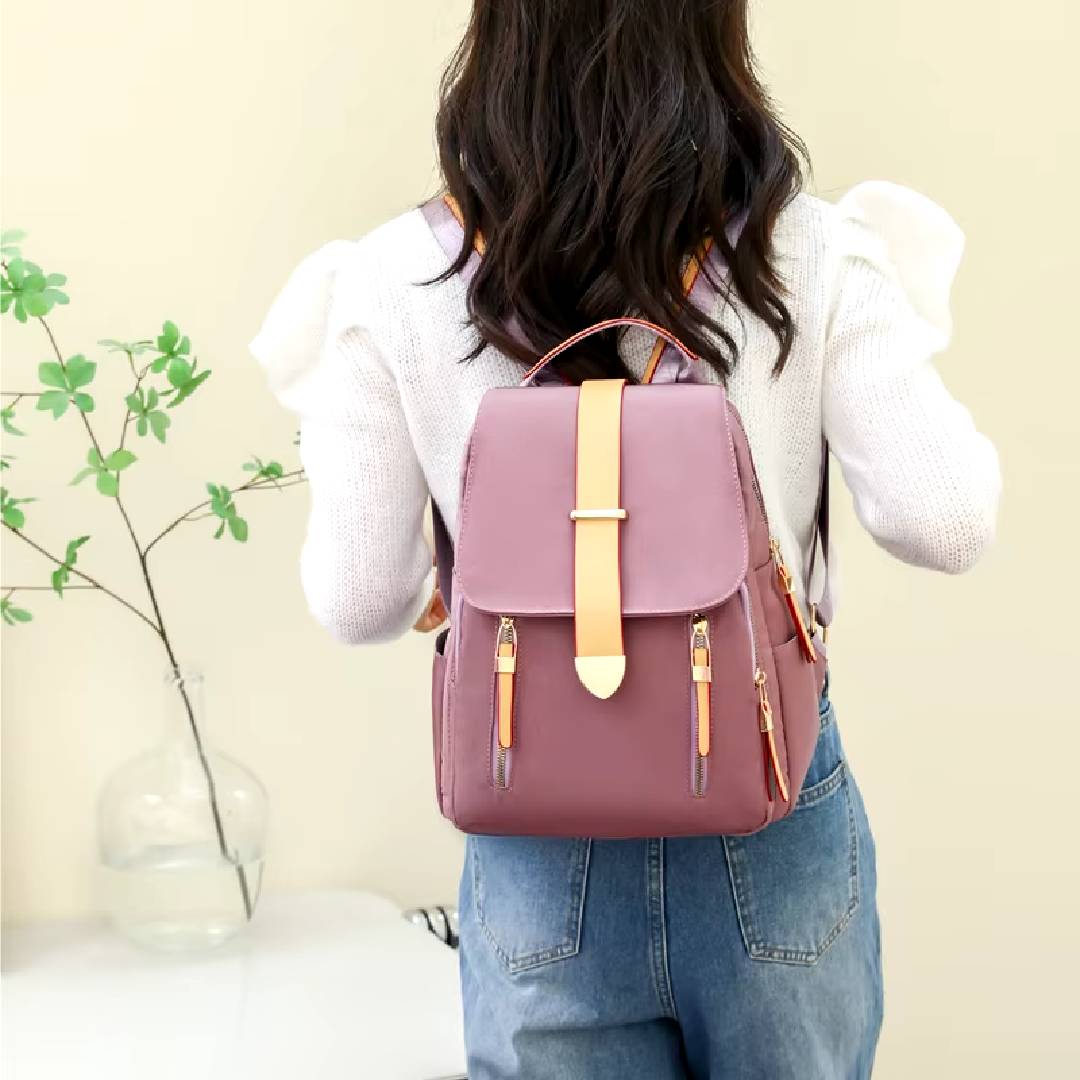 Multipurpose Stylish &amp; Fashionable Casual Oxford Waterproof Canvas Nylon Backpack With Long Adjustable Backpack Strap