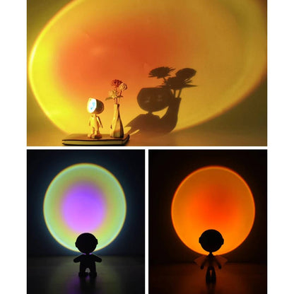 USB Rechargeable Battery Astrobot Sunset Lamp Projector Sunset Light Touch Control Projection 360° Adjustable Head