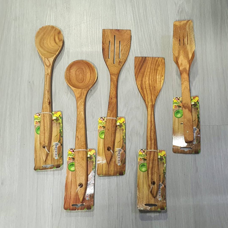 Wooden Spatula Set Pack of 5