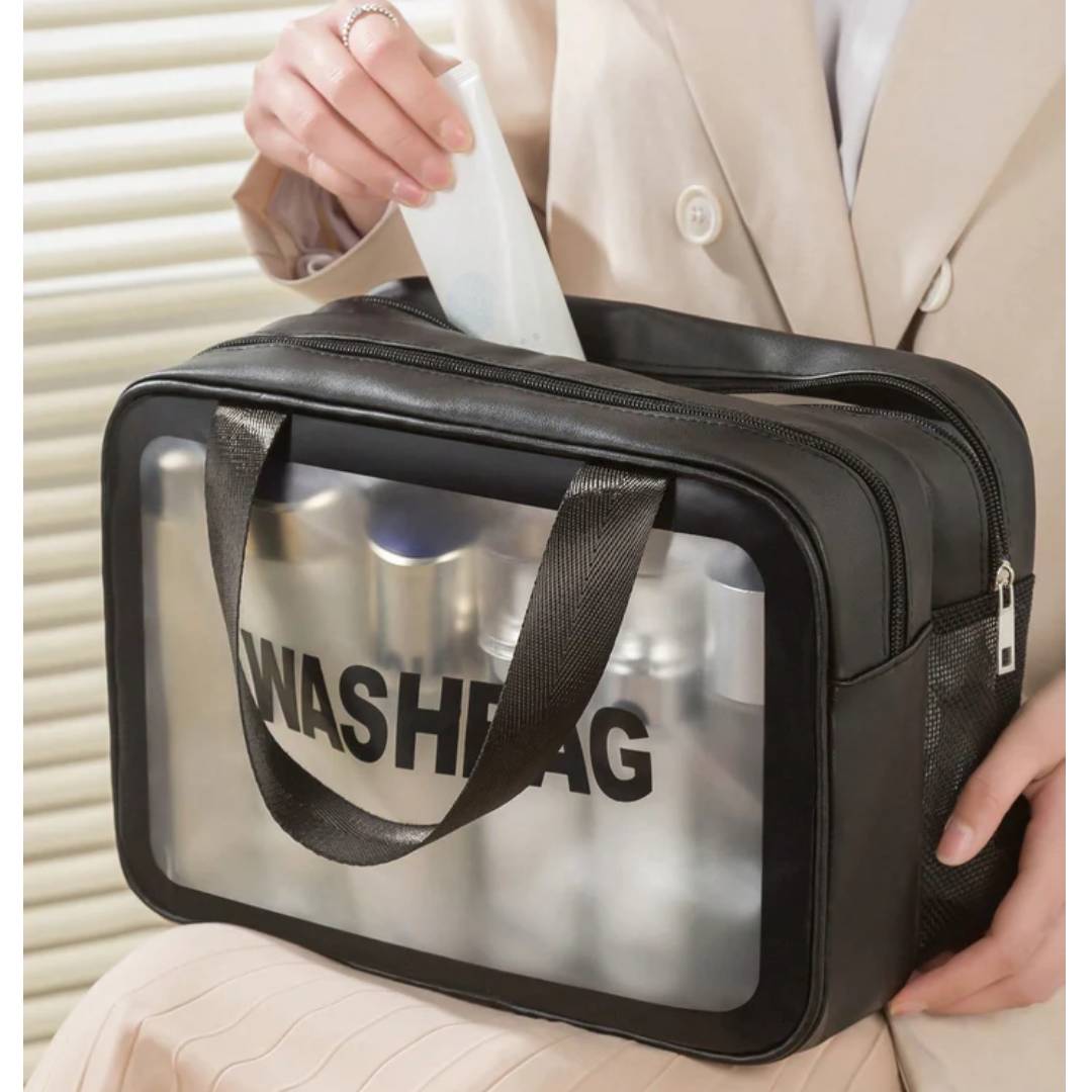 Double Layer Waterproof Travel Cosmetic Washbag Organizer