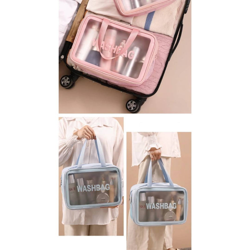 Double Layer Waterproof Travel Cosmetic Washbag Organizer