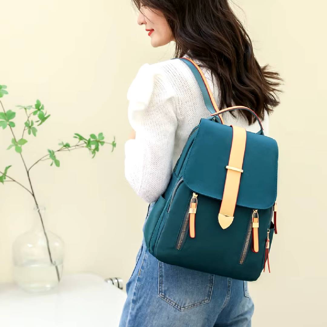 Multipurpose Stylish &amp; Fashionable Casual Oxford Waterproof Canvas Nylon Backpack With Long Adjustable Backpack Strap