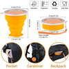 Silicone Collapsible Travel Cup With Lid Lightweight Travel Cup