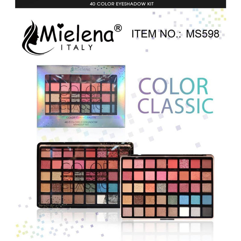 Mielena Italy Color Classic 40 Color Eyeshadow Palette MS598