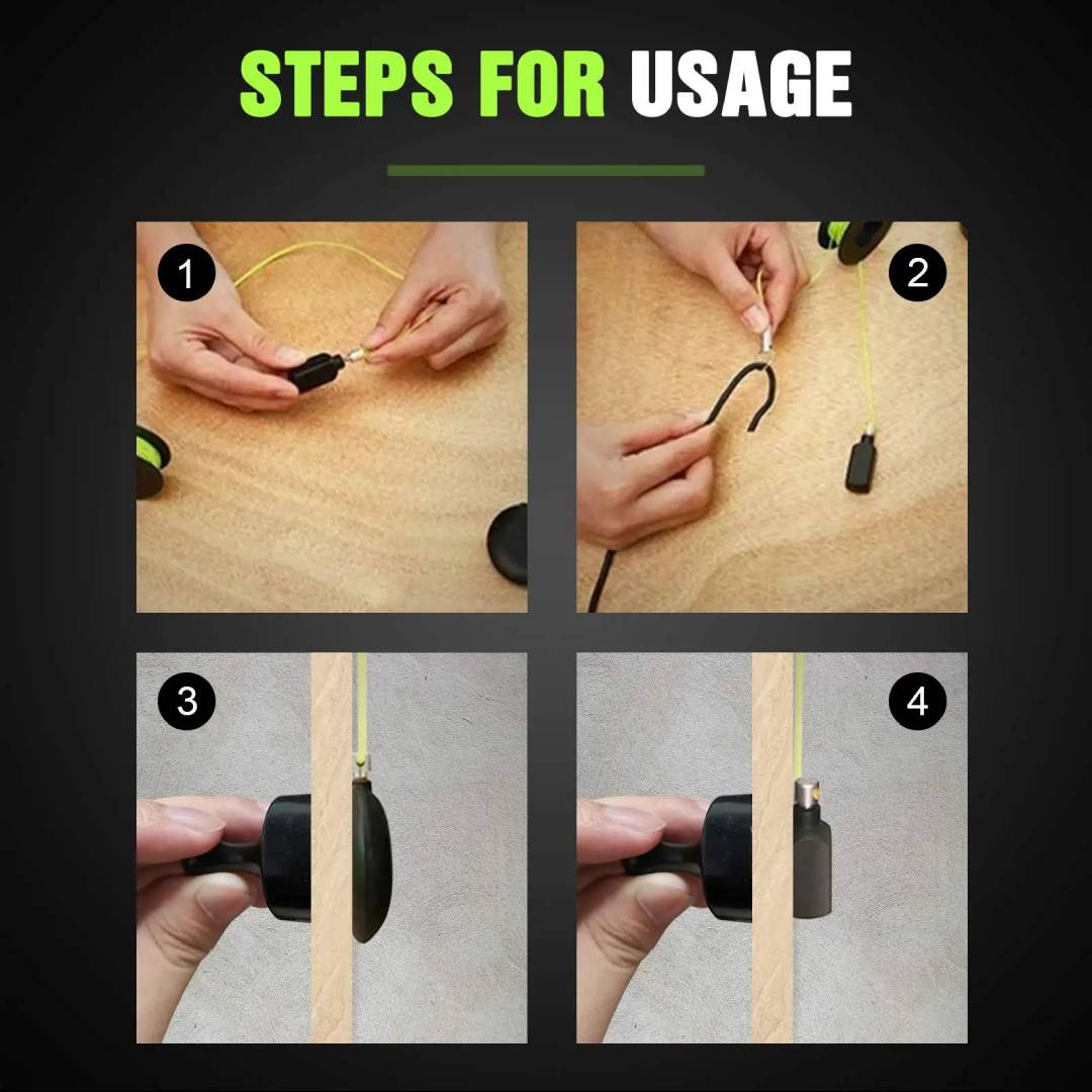 Portable Magnetic Threader Wire Pulling System Wire Puller Magnetic Cable Puller Tool Set