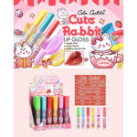 Color Castle Cute Rabbit Transparent Lip Gloss Set of 6