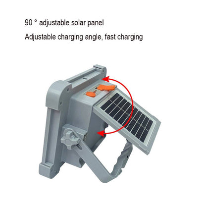 Multifunction Rechargeable Outdoor Solar Emergency LED Light High Power Battery ip66 Waterproof 200w