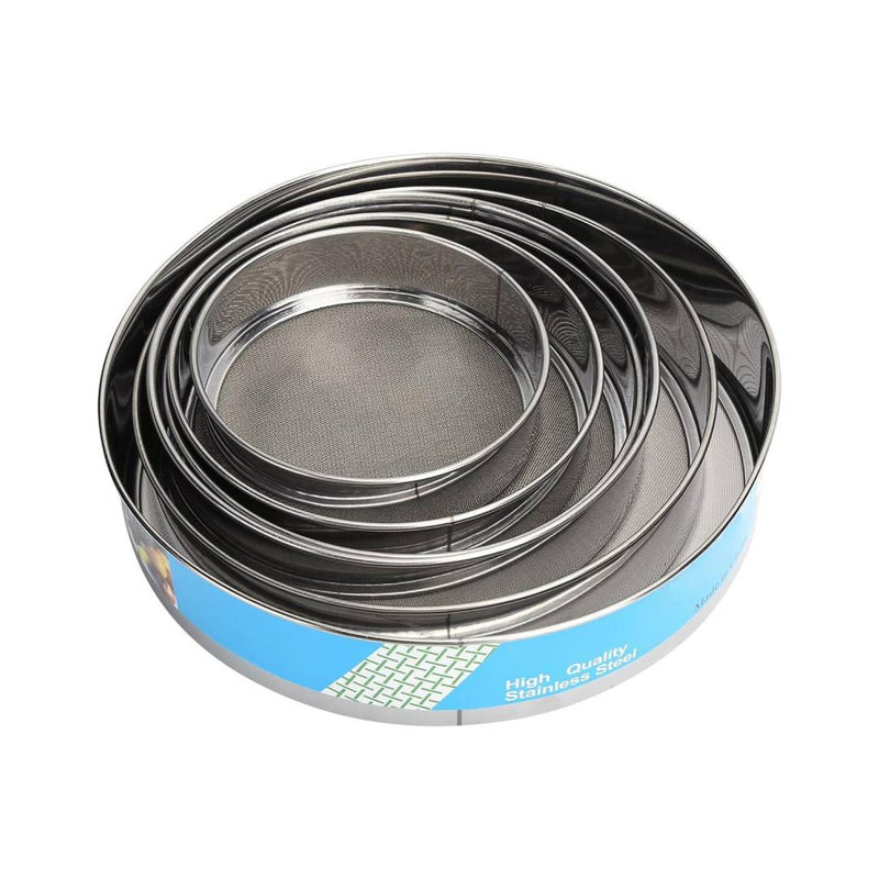 Stainless Steel Flour Round Strainer Pack Of 6Pcs