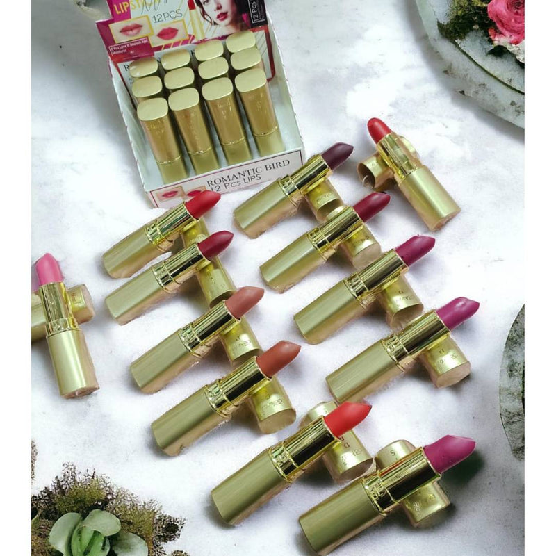 Romantic Bird 12Pcs Matte Lipstick Set