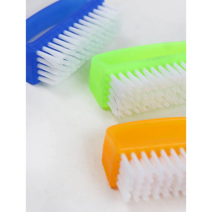 Nail Brush Scrub Hand Fingernail Scrub Cleaning Brushes Color Handle Grip Manicure Pedicure Tool Pack Of 4