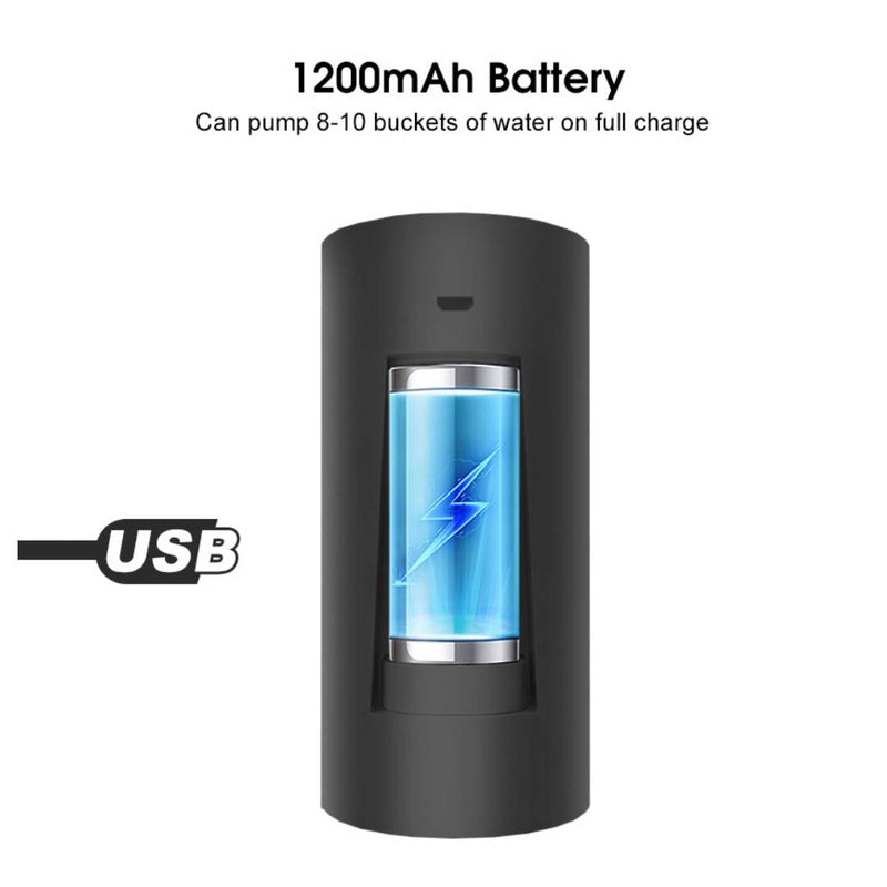 USB Rechargeable Portable Foldable Auto Electric Water Bottle Dispenser Pump