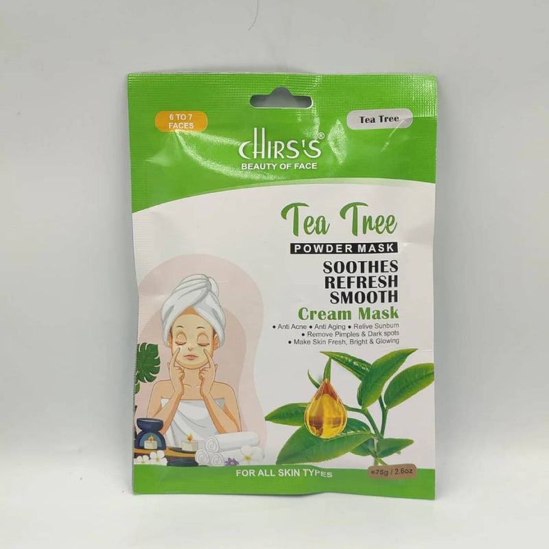 CHIRS'S Tea Tree Powder Mask Soothes Refresh & Smooth Skin 75gm