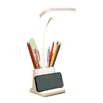 LED Desk Lamp Study Lamp With Pen Holder and Phone Holder