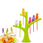 Birdie Fruit Fork Birds On The Tree Tableware Fruit Forks Set 6 Pcs Set