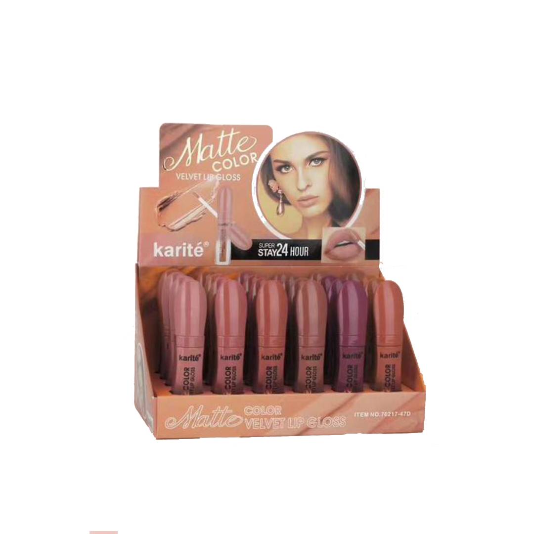 Karite Matte Color Velvet Lipgloss 8Pcs Set