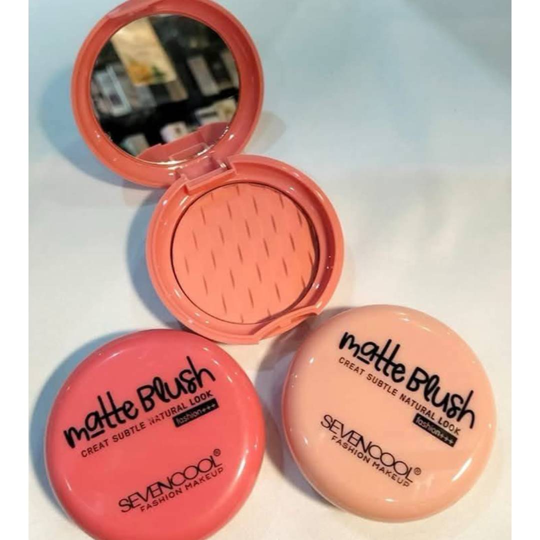 Seven Cool Matte Blush On Create Subtle Natural Look 4Pcs Set