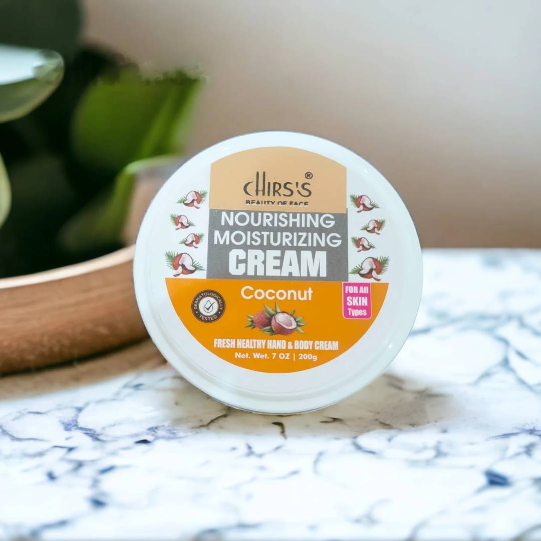 Chirs's Coconut Nourishing Moisturizing Cream Fresh Healthy Hand & Body Cream - 200g