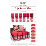Orof Sweet Kiss Matte Lipgloss Set of 6Pcs