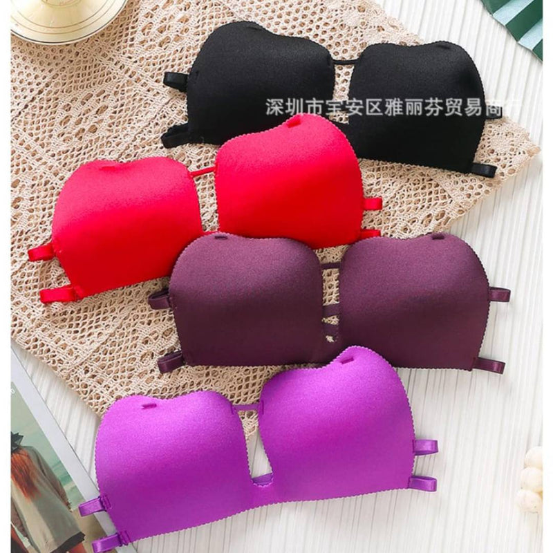 New Korean Padded Push up Bra Adjustable Free Size With Free Silicone Transparent Straps Code 3D2002