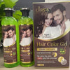 CHIRS'S Professional Hair Color Gel For Men &amp; Women With Argan Axtract - 500ml X 2 - Dark Brown