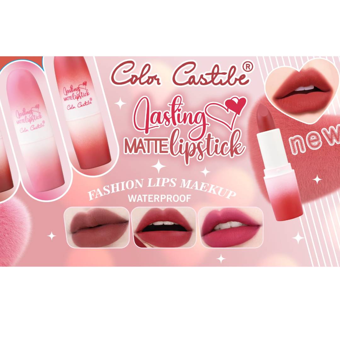 Color Castle Fashion Lips Makeup Waterproof Long Lasting Matte Lipstick