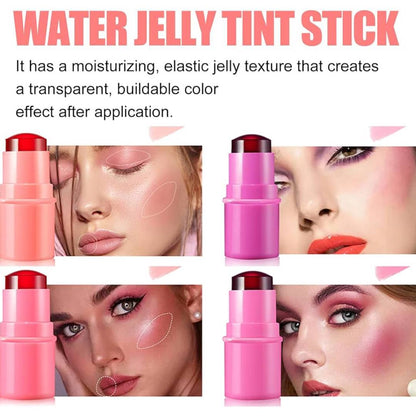 Water Jelly Tint Lip Cheek Blush Stain Pack Of 4Pcs