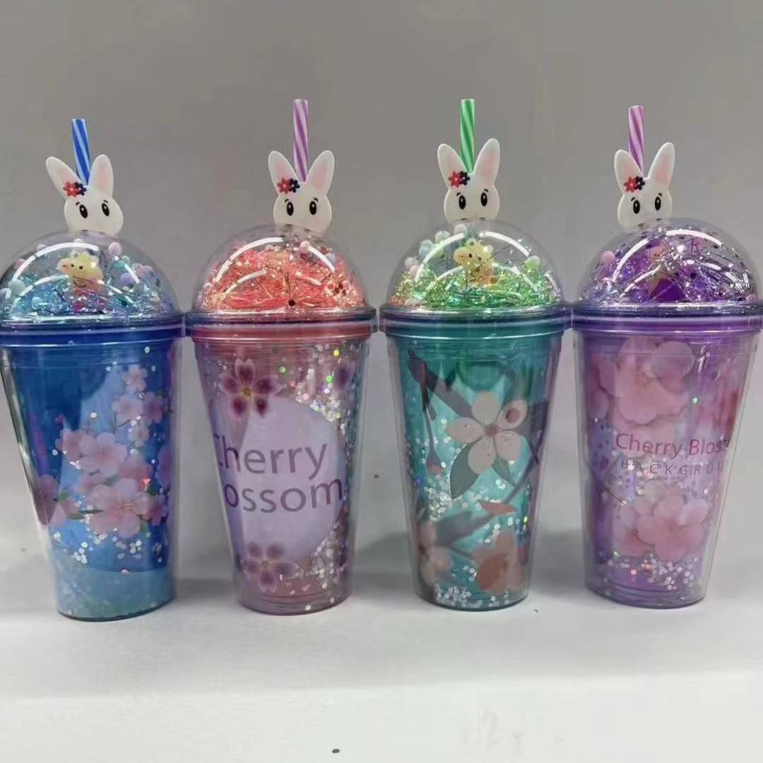 Cherry Blossom Water Sipper Water Glass For Kids