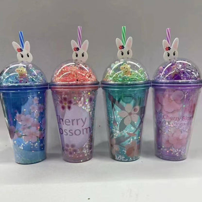 Cherry Blossom Water Sipper Water Glass For Kids